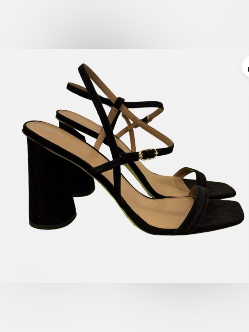Sam Edelman Black Strappy Block Heel Sandals - Picture 6 of 15